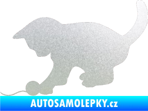 Samolepka Koťátko 001 levá pískované sklo