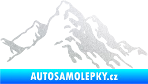 Samolepka Krajina hory 006 pravá pískované sklo