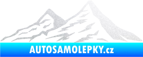 Samolepka Krajina hory 009 levá pískované sklo