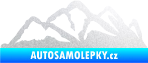 Samolepka Krajina hory 013 pravá pískované sklo