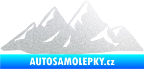 Samolepka Krajina hory 014 pravá pískované sklo