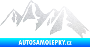 Samolepka Krajina hory 015 pravá pískované sklo