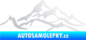 Samolepka Krajina hory 017 levá pískované sklo