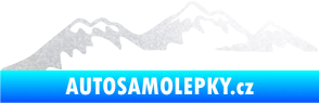 Samolepka Krajina hory 020 levá pískované sklo