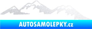 Samolepka Krajina hory 020 pravá pískované sklo