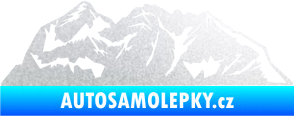 Samolepka Krajina hory 024 pravá pískované sklo