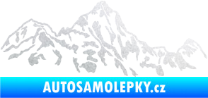 Samolepka Krajina hory 025 pravá pískované sklo