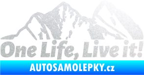 Samolepka Krajina hory 029 levá pískované sklo