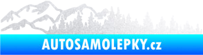 Samolepka Krajina hory 030 levá pískované sklo