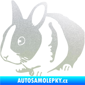 Samolepka Králík 002 levá zakrslý králíček pískované sklo