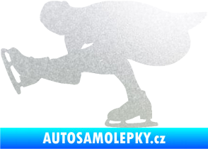 Samolepka Krasobruslení 007 levá krasobruslařka pískované sklo