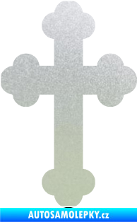 Samolepka Křesťanský kříž 001 pískované sklo