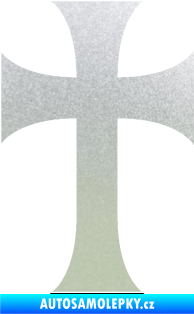 Samolepka Křesťanský kříž 002 pískované sklo