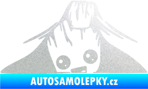 Samolepka Kuk 007 levá Groot vykukuje pískované sklo
