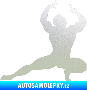 Samolepka Kulturista 009 levá pískované sklo