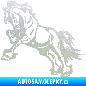 Samolepka Kůň 055 levá pískované sklo