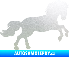Samolepka Kůň 098 pravá běh pískované sklo