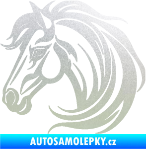 Samolepka Kůň 103 levá hlava pískované sklo
