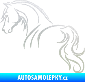 Samolepka Kůň 104 levá pískované sklo