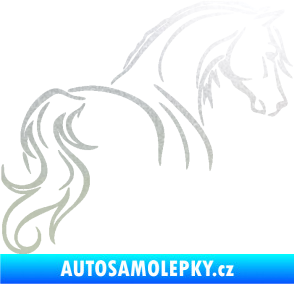 Samolepka Kůň 104 pravá pískované sklo