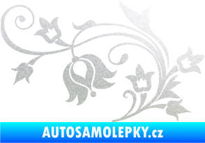 Samolepka Květina dekor 002 levá pískované sklo