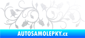Samolepka Květina dekor 010 pravá růžičky pískované sklo