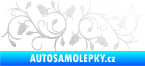 Samolepka Květina dekor 010 levá růžičky pískované sklo
