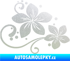 Samolepka Květina dekor 035 pravá pískované sklo