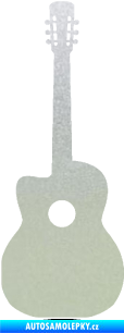 Samolepka Kytara akustická pískované sklo