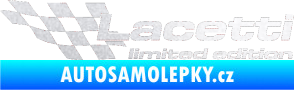 Samolepka Lacetti limited edition levá pískované sklo
