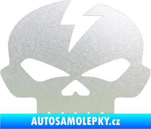 Samolepka Lebka 001 levá pískované sklo