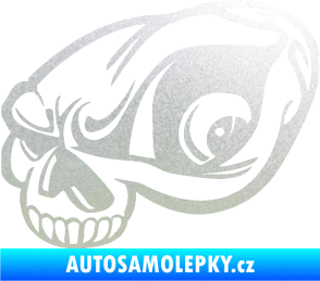 Samolepka Lebka 018 levá pískované sklo