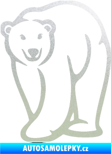 Samolepka Lední medvěd 004 levá pískované sklo
