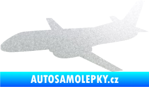 Samolepka Letadlo 004 levá pískované sklo