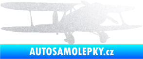 Samolepka Letadlo 006 pravá pískované sklo
