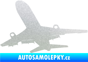Samolepka Letadlo 007 levá pískované sklo