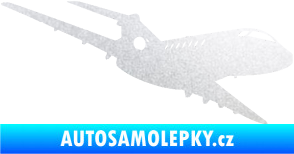 Samolepka Letadlo 011 pravá pískované sklo