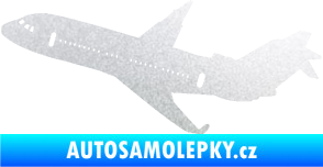 Samolepka Letadlo 013 levá pískované sklo