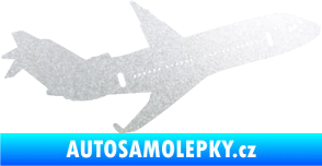 Samolepka Letadlo 013 pravá pískované sklo