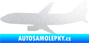 Samolepka Letadlo 019 levá Boeing 737 pískované sklo