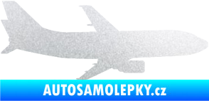 Samolepka Letadlo 019 pravá Boeing 737 pískované sklo