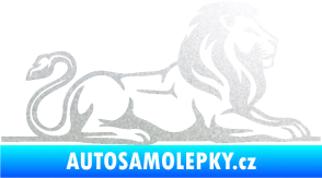 Samolepka Lev 010 pravá pískované sklo