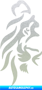 Samolepka Lev 012 levá půlka tváře pískované sklo