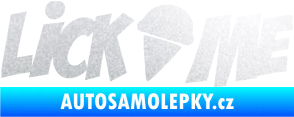 Samolepka Lick me nápis pískované sklo