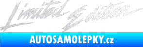 Samolepka Limited edition new 001 v řádce pískované sklo