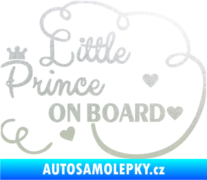 Samolepka Little prince on board nápis  pískované sklo