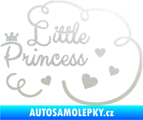 Samolepka Little princess nápis pískované sklo