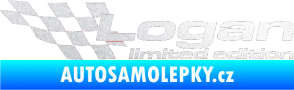 Samolepka Logan limited edition levá pískované sklo
