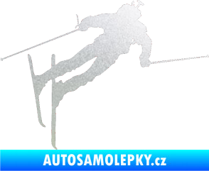 Samolepka Lyžař 020 pravá pískované sklo