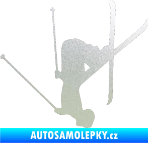 Samolepka Lyžař 023 levá pískované sklo